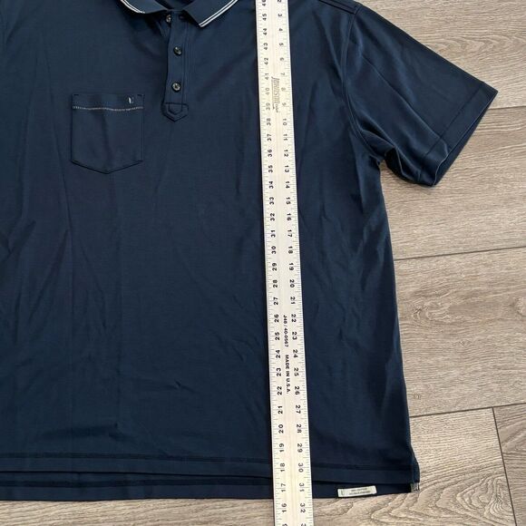 Linksoul Golf Polo Men's Blue Luxury Cotton Casual Golf Polo Size 2XL XXL - Picture 5 of 8